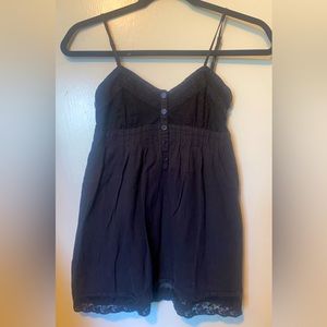 Spaghetti strap with lace